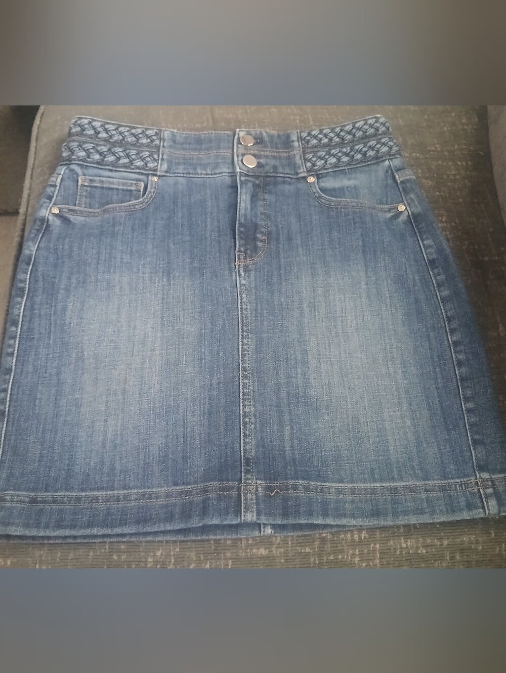 NWOT WHBM Denim Mini Skirt